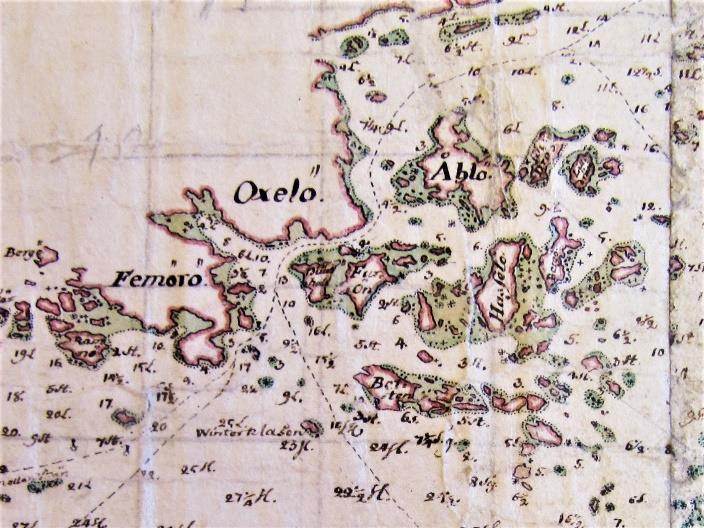 Bråviken till Nynäshamn Bråvikens norra farled stämmer överens med dagens bortsett från att den idag endast löper söder om Mögö och Hargö, enligt sjökort från 1752 (Krigsarkivet VI:1).