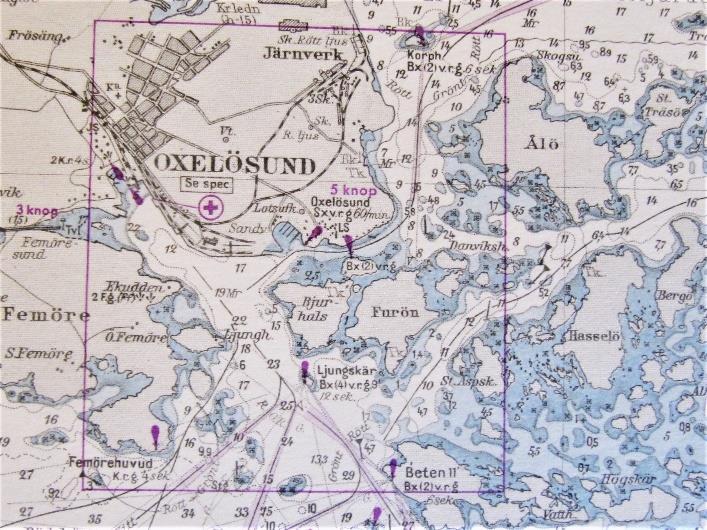 Den yttre farleden genom Hävringe och Korpen beskrivs på sjökortet från 1752 som stora inloppet till Nyköping och Norrköping. Den finns även utritad på sjökortet från 1790.