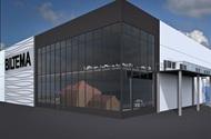 Byggtekniskt antal huskroppar 2st Antal våningar 2st Bruttoarea 4500m2 Nybyggnad av logistiklager inom hamnområdet i Halmstad Kv Oceanen, Lager 5, g:a Slakteritomten Nybyggnad av