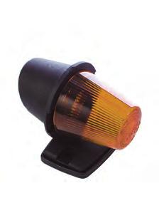 Sidomarkeringslampa Hella Sidomarkering och positionslampa med orange plastglas, reflex och avtagbart gummifäste. Glödlampa: 1 st W2,1x9,5d. 4301.01 Sidomarkeringslampa 4301.