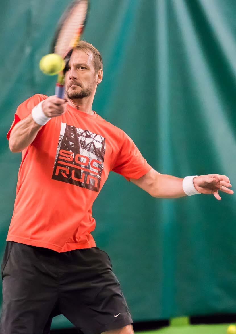 Åter i spelskick År 2001 var Jani Rantala tvungen att avsluta sin tävlingskarriär i tennis på grund av broskskador i knäet.