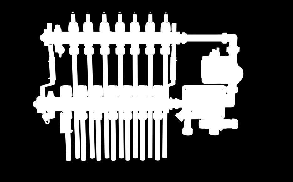 2-vägsutförande av styrventilen medger även inkoppling mot fjärrvärmesystem.
