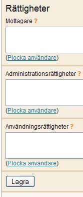3.5. Rättigheter till blanketten Blankettens skapare har rätt till redigering av blanketten och bearbetning av dess resultat.