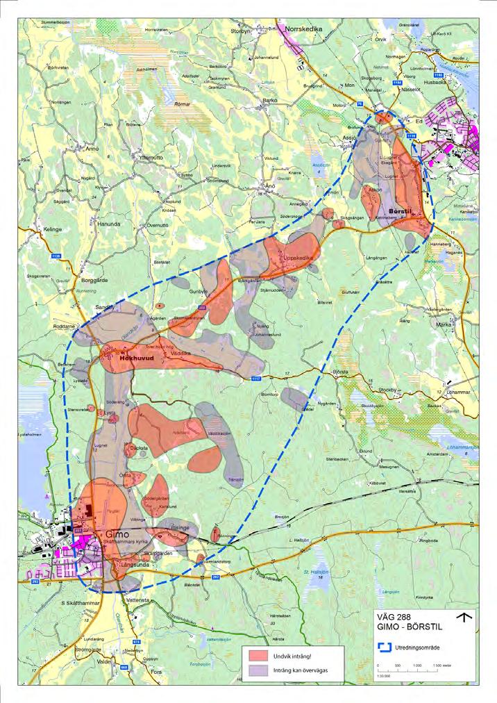Sammanfattning av charette 2 i projektet Vägutredning väg 288 delen Gimo Börstil Den 6 oktober 2011 hölls den andra charetten (intensivt rådslag) i vägutredningen för väg 288 delen Gimo - Börstil.