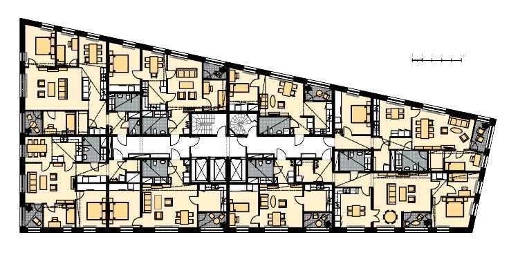 14 (17) Dp 2007-36880-54 Byggnadsutformning Bostadshusen Bostadshusen utformas med
