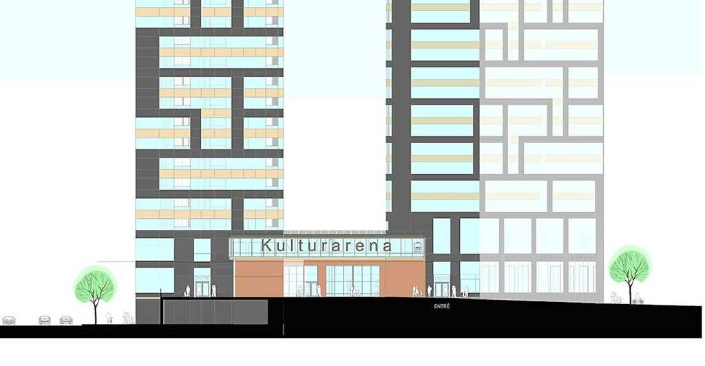 Folketingsvägen som föreslås få byggas över är idag allmän gata varifrån infart sker till Kista Galleria.