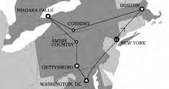 Boston - New York Avresor: Dagligen 31/1. Körsträcka ca 94 km. Färjebiljett dag 4 ingår ej. Bilhyra: 7 dygn AVIS grupp A. 3/9 11.49 7.27 2.35 3/9 15.55 1.93 1.89 31/1 1.28 6.16 2.47 31/1 13.28 8.87 1.