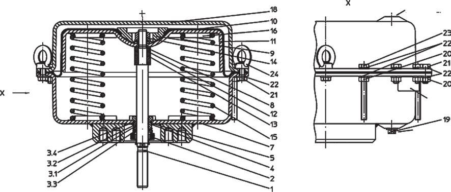 Figur 13: DP34 spindel in Luftanslutning Typskylt Avluftning Figur 14:
