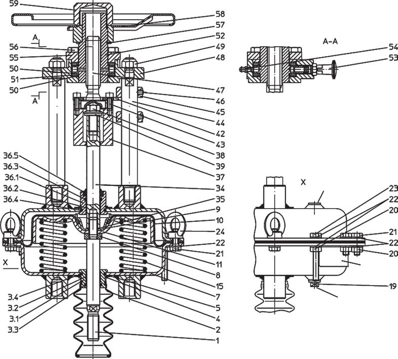 Luftdon Figur 3: DP32 spindel ut Avluftning Typskylt Luftanslutning Figur 4: