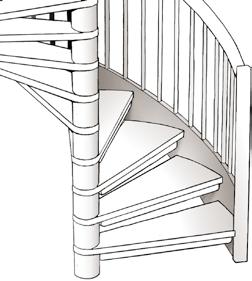 genomsnittlig användare tar genom svängen i en trappa.