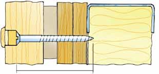 Där räcke ansluter mot en vägg reglas horisontellt. 6x120 700 mm 100 mm max 25 mm Om kortare skruv måste användas rekommenderas skruvdimension 6x100 mm.