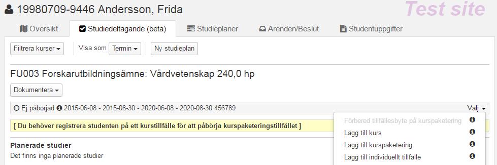 Lägga till innehåll: A.