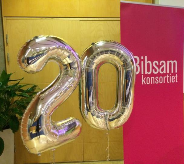 Från jubileumsfirandet Foto: Therese Pietilä, KB 20-årsjubileum för Bibsamkonsortiet 2016 firade Bibsamkonsortiet 20 år!