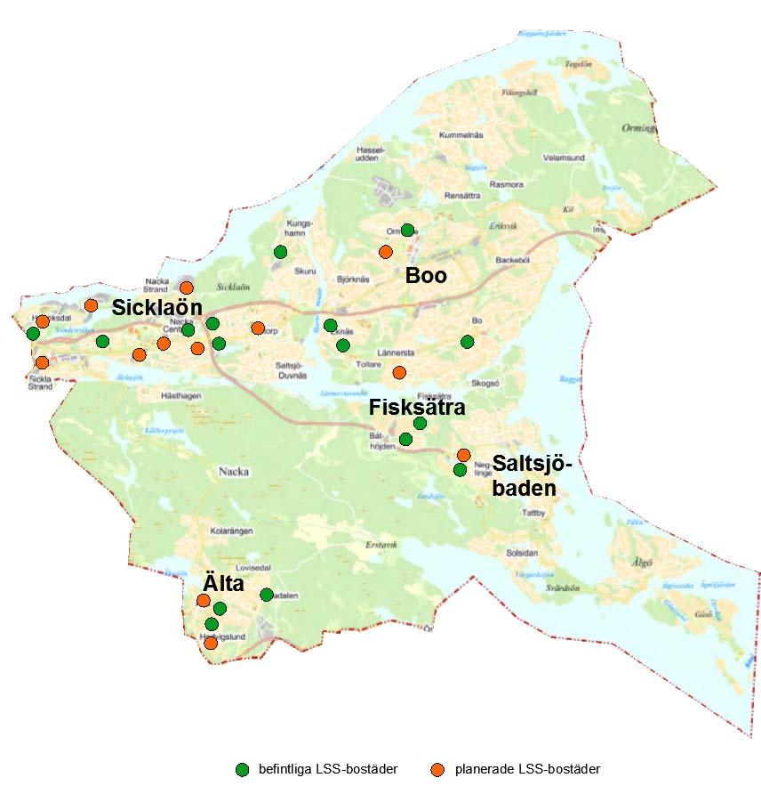 Befintliga och planerade