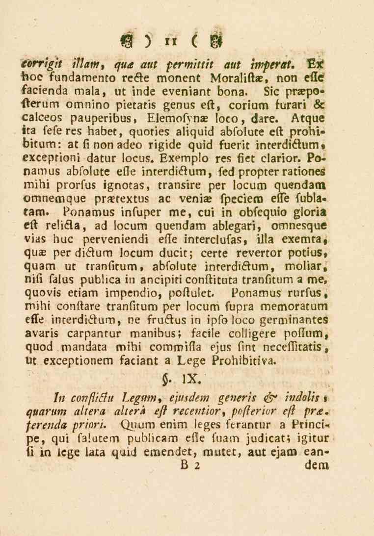 V)" (» térrigit iflam, qua aut permittit aut iwperat. Etf feoc fundamento recle monent Moralift*, non efle facienda mala, ut inde eveniant bona.