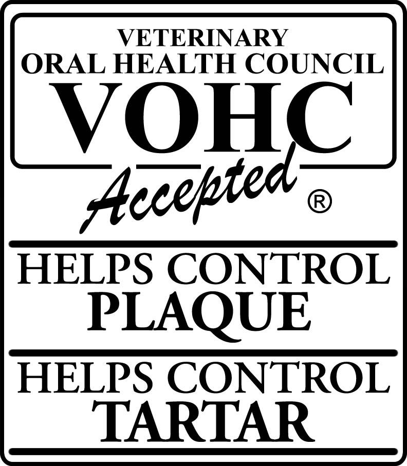VOHC Swedencare ProDen PlaqueOff Dental Bites har blivit godkända av VOHC för kliniskt bevisad effekt av plack- och tandstensreduktion och därmed fått rättighet att använda VOHC-stämpeln.