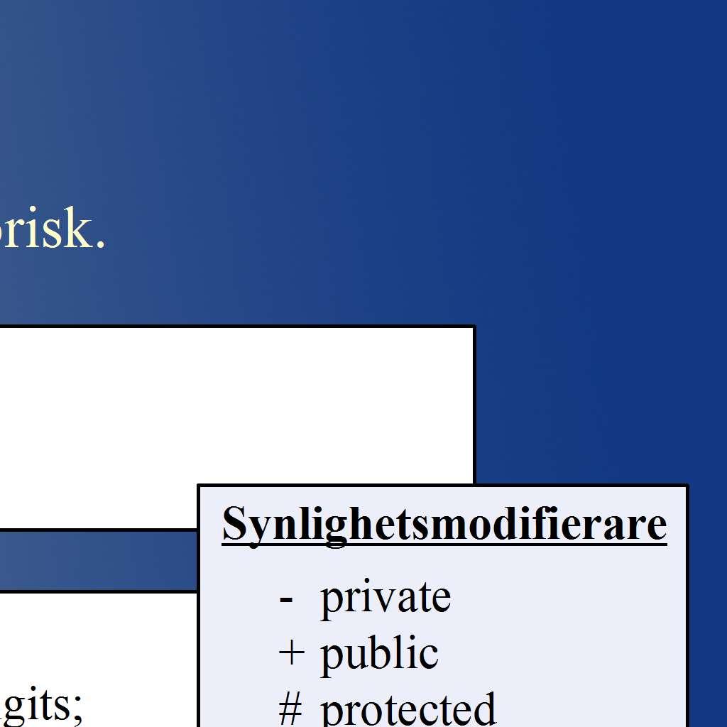 omfattar: syntax: