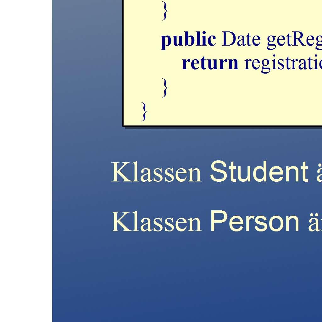 Date subklass +Person(String,