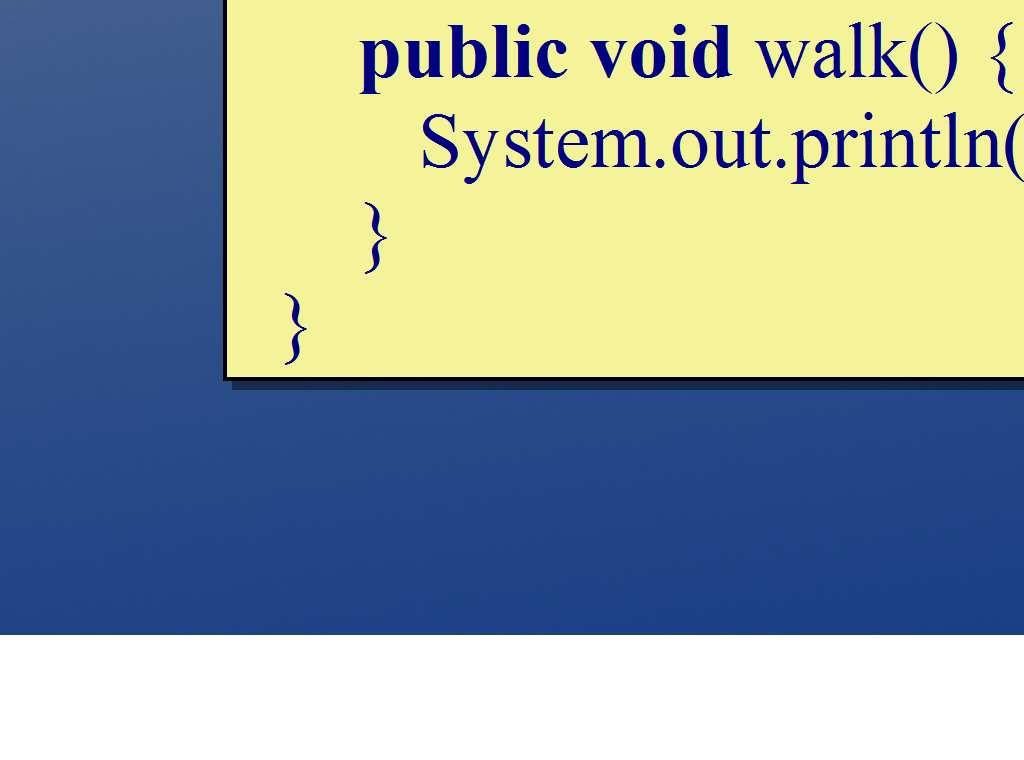 En metod som saknar implementation kallas