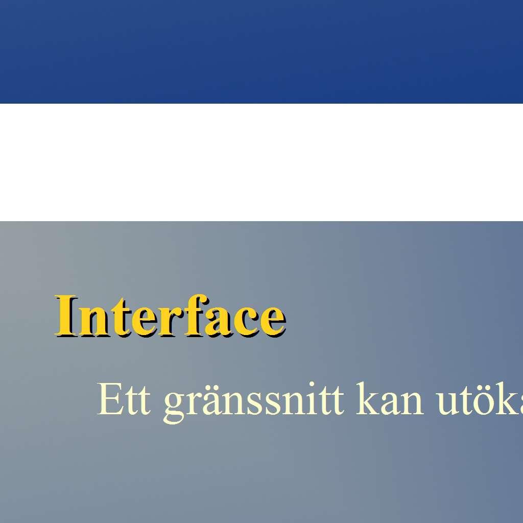 implementera statiska metoder och