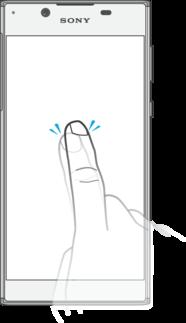 Grunderna Använda pekskärmen Trycka till Öppna eller markera ett objekt.