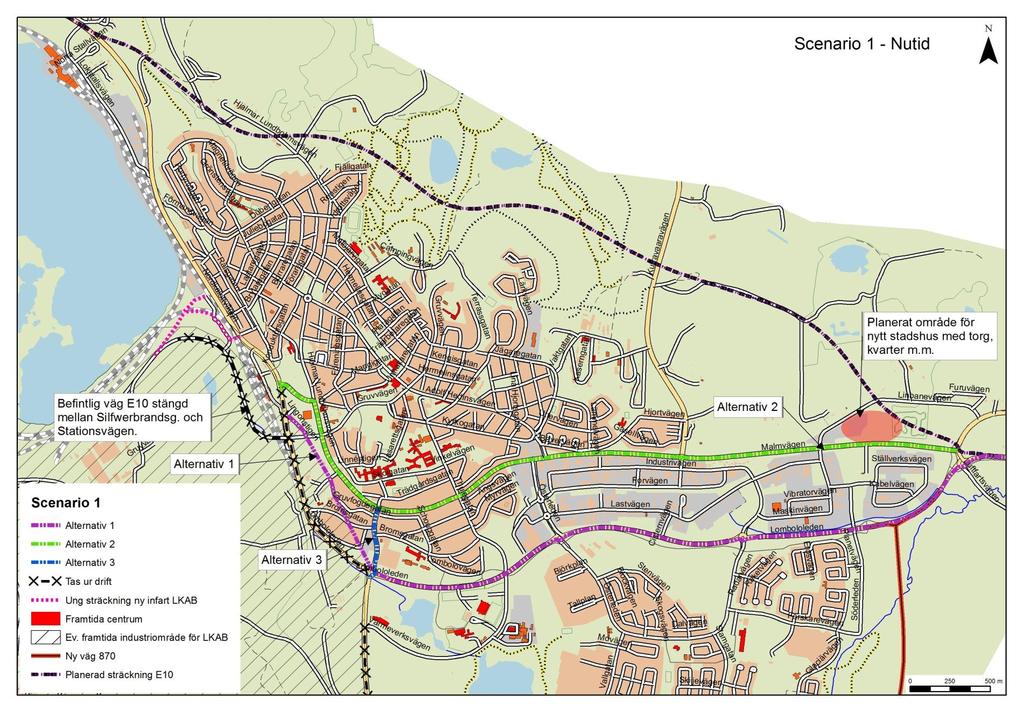 Figur 16 Scenario 1 med