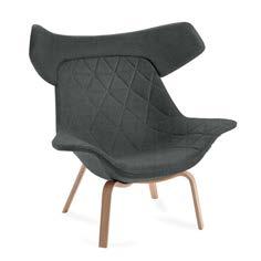 Offecct Stitches i 12 färger finns som tillval för sitsen på Oyster Wood fåtölj, se sid 9. Vänligen specificera önskemål om färg på sömmar.