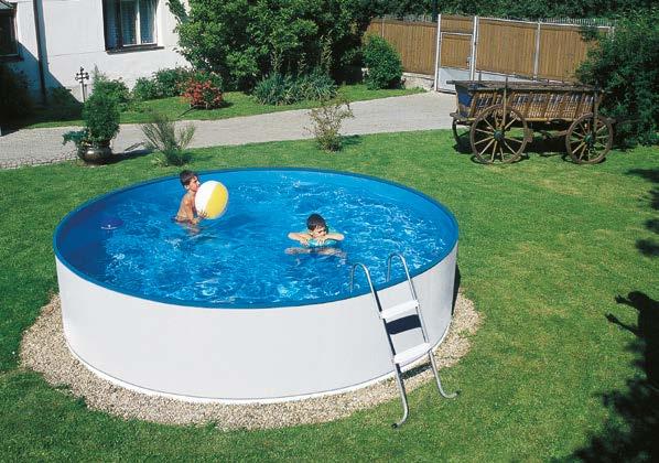 Pooler pool i box OVANMARK ELLER NERGRÄVD? 3,6M ELLER 4,6M DIAMETER KAN GRÄVAS NER!