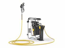 Följande pumpteknik finns tillgänglig i detta kapitel Membranpump Kolvpump SuperFinish Plus dispersion Spraypack på ram Den kompakta lätt men ändå robust Kompakt: Minst i sin klass, mobil och lätt