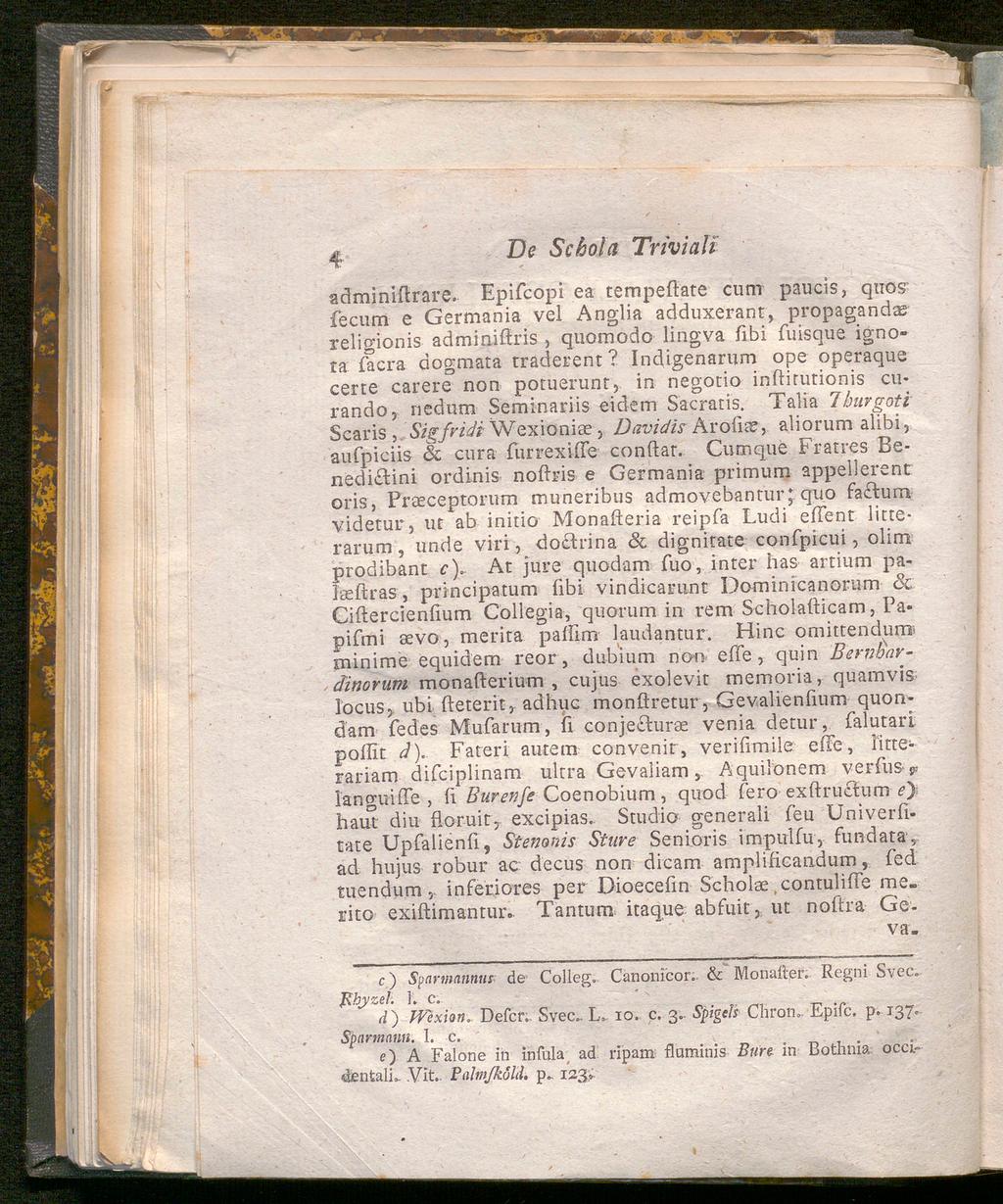 4 De Schola Triviali adminiftrare.