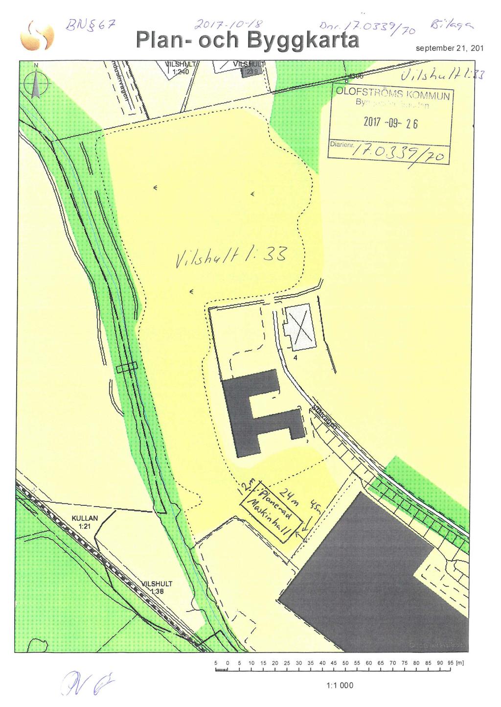 8!U 01- ;ld/7-/0-/j? lj0~' /J Os~y 70 RS;/c_c;c...,_ Plan- och Byggkarta september21.