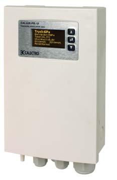 CALAIR-PR-1F/-2F TRYCKREGULATOR 230V eller 400V med inbyggd tryckgivare, Modbus RTU kommunikation, klockfunktion, larmrelä och digitala ingångar. Komplett med slang och slangnipplar.