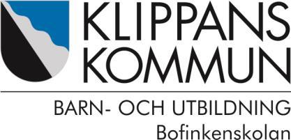 Upprättad juni 2017 Plan mot diskriminering och kränkande behandling Bofinkenskolan