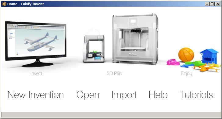 Programvaror för 3D-skrivare Cubify Invent är ett 3Dritprogram som är mycket lättanvänt och samtidigt representativt för hur moderna 3D-CAD-program fungerar. En licens följer med maskinen.
