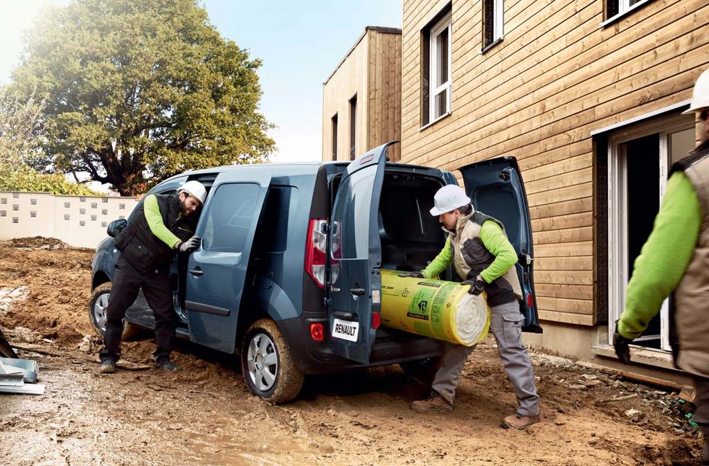 Praktisk innovation Kangoo Z.E. står ut från mängden och visar vägen på mer än ett sätt.