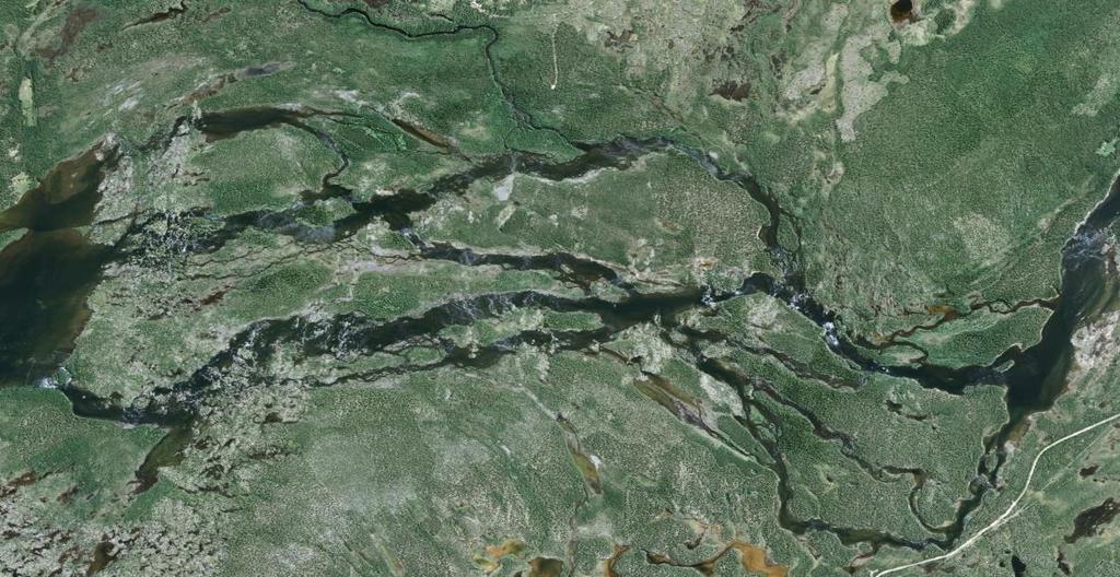 Dk: Vattendrag med kvillsystem Sannolikt en erosionsform alternativt stabiliserad grovt flätflodsystem Mycket stabila öar med vegetation.