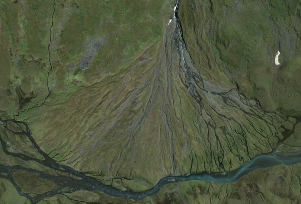 Ds: Vattendrag på alluvialkoner
