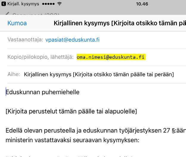 2 För mobila enheter I riksdagens mobila enheter av märkena Apple och Samsung finns en ikon som leder direkt till de sidor som är avsedda för