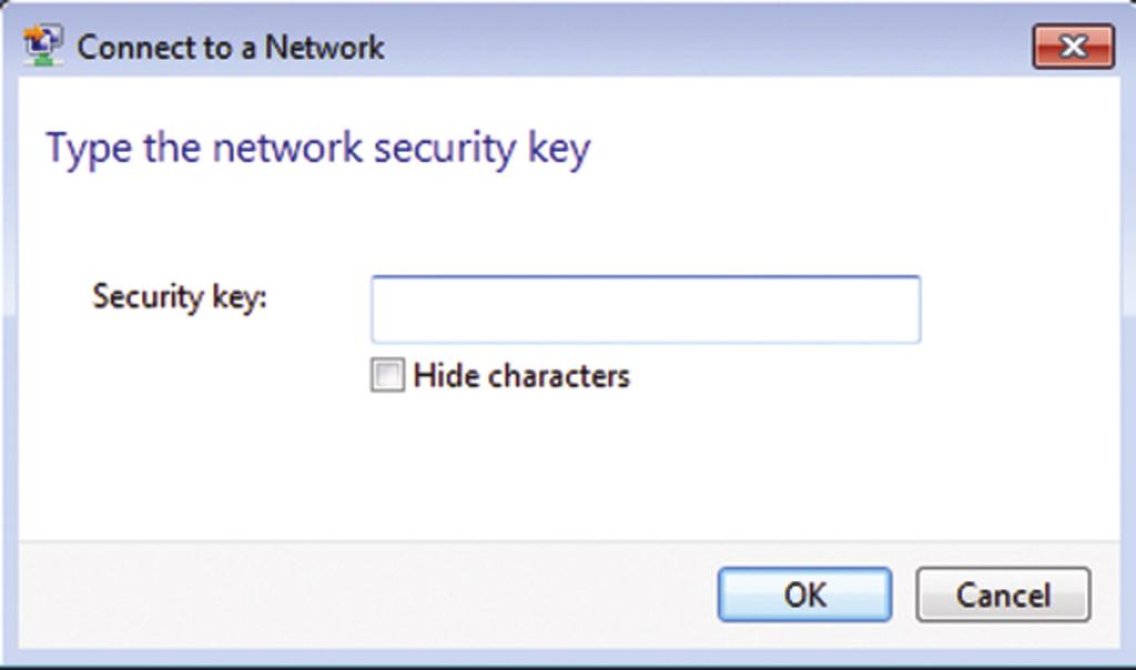 4. Ange lösenordet och klicka sedan på OK. OBS! Du kan behöva ange lösenordet för Wi-Fi-anslutning.
