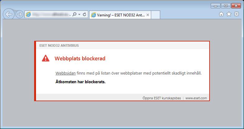 Följande alternativ är tillgängliga i Avancerade inställningar (F5) > Webb och e-post > Webbåtkomstskydd: Webbprotokoll gör det möjligt att konfigurera övervakning för de standardprotokoll som