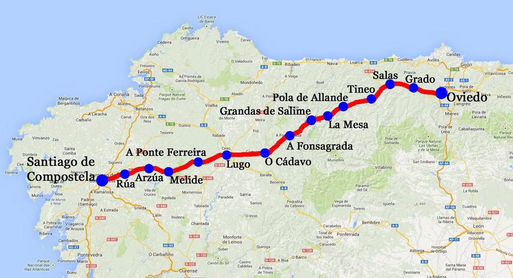 Camino Primitivo, Oviedo Lugo, 10 nätter 9(9) Camino Primitivo För pilgrimer i Spanien leder alla vägar till Santiago de Compostela.