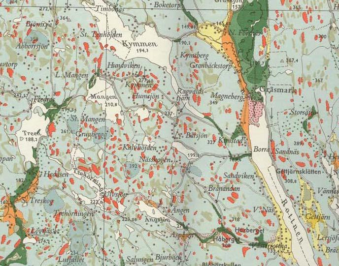3.2.3. Hydrologi Årsmedelnederbörden vid SMHIs station 9254 i Treskog (cirka 8 km väster om gruvområdet) under perioden 1961-1990 uppgår till 705 mm (SMHI, 1991).