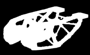 Resultat från topologioptimering med olika gränsvärden: a) 0,3 b) 0,5 och c) 0,7 Finita elementmetoden Finita elementmetoden