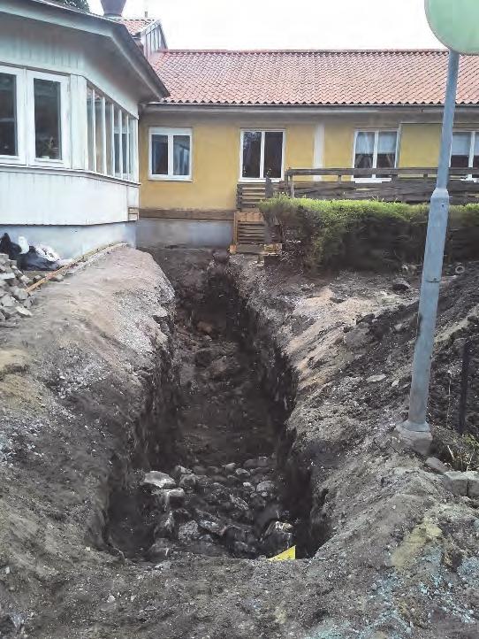 Figur 9. Plan som visar det yngsta skedet av den stenlagda ytan A1.