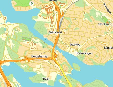 4 (12) 1 Bakgrund och syfte Vid Tpl Bergshamra planeras en gång- och cykelbro där två brostöd ska byggas i Stocksundet (se Figur 1).