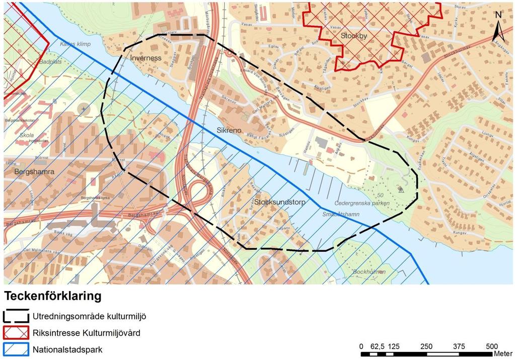 3 (47) Bakgrund och syfte Bergshamravägen utgör en kort delsträcka i det nationella stamvägnätet väg E18 som förbinder Oslo med Stockholm och vidare till hamnen i Kapellskär i Roslagen.