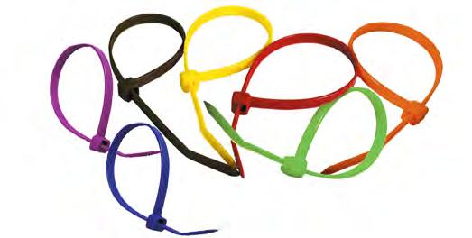 Buntband Pan-Ty färgade Buntband Pan-Ty, ej öppningsbara. 7 olika färger. Max buntningsdiameter mått Färg Förp./st 2061.
