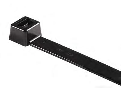 2 mm 50 frp 150 mm -40 C till +80 C 13,2 x 535 mm Svart 50 Buntband för enhålsmontage BHT-serien Dessa buntband för enhålsmontage används främst för fordon, transport och entreprenadmaskiner.