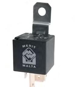 Heavy Duty-relä Relähållare s 68 Heavy Duty-relä 4-stift slutande Heavy Duty-relä 4-stift med diod och fäste. Fabrikat: Merit Malta.
