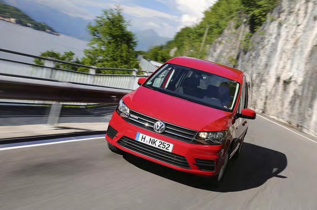 PROVKÖRNNG PRECIS SOM FÖRRA generationens gasdrivna Caddy, då kallad Ecofuel, är också den nya Caddy TGI klassad som miljöbil i Sverige, vilket bland annat betyder att den är skattebefriad i fem år.